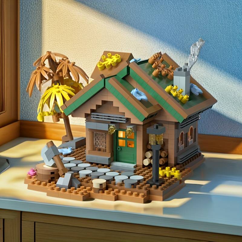 Building Toy Architectural Model Toy Set Items Forest Chalets