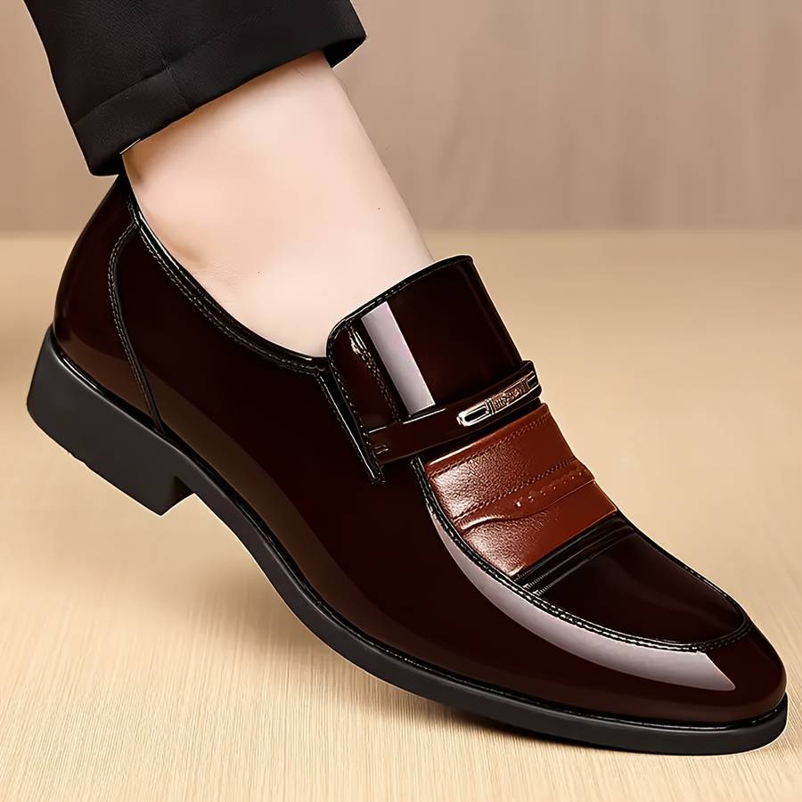 Mens Leather Shoes Color Black Sizeuk 6