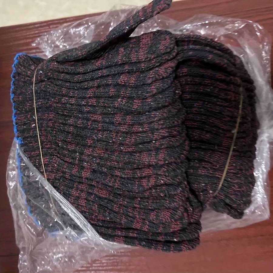 10 Pairs Red Black Red Multi Purpose Work Gloves
