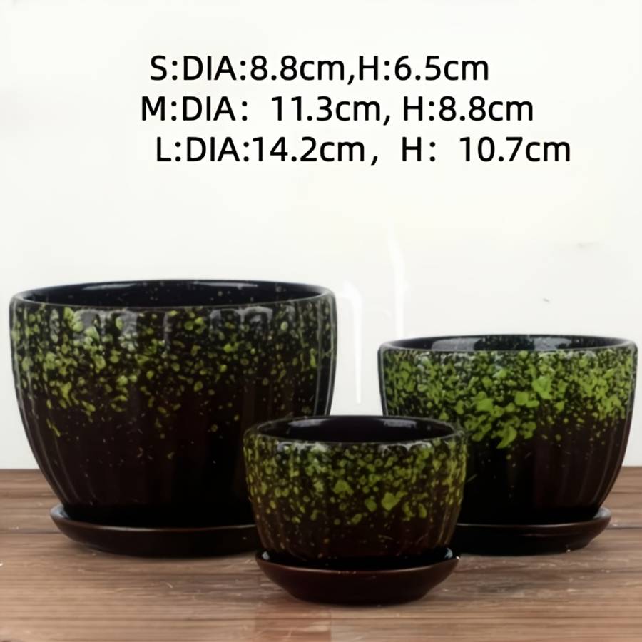 Flowerpot Color 3Pcs Flower Pots