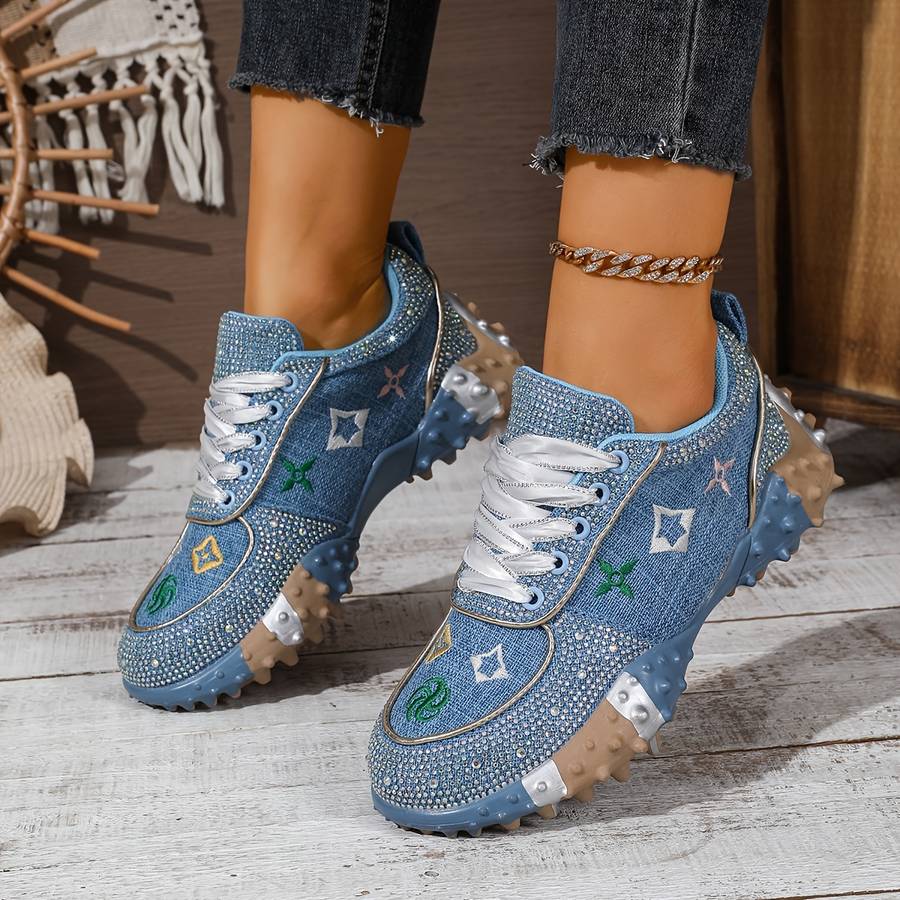 Women S Sneakers Color Blue Sizeuk 6.5