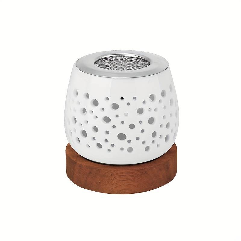 Incense Burner Color  White Round Incense Burner  Ceramic Add  Filter Add  Diameter 9 Round Sapele