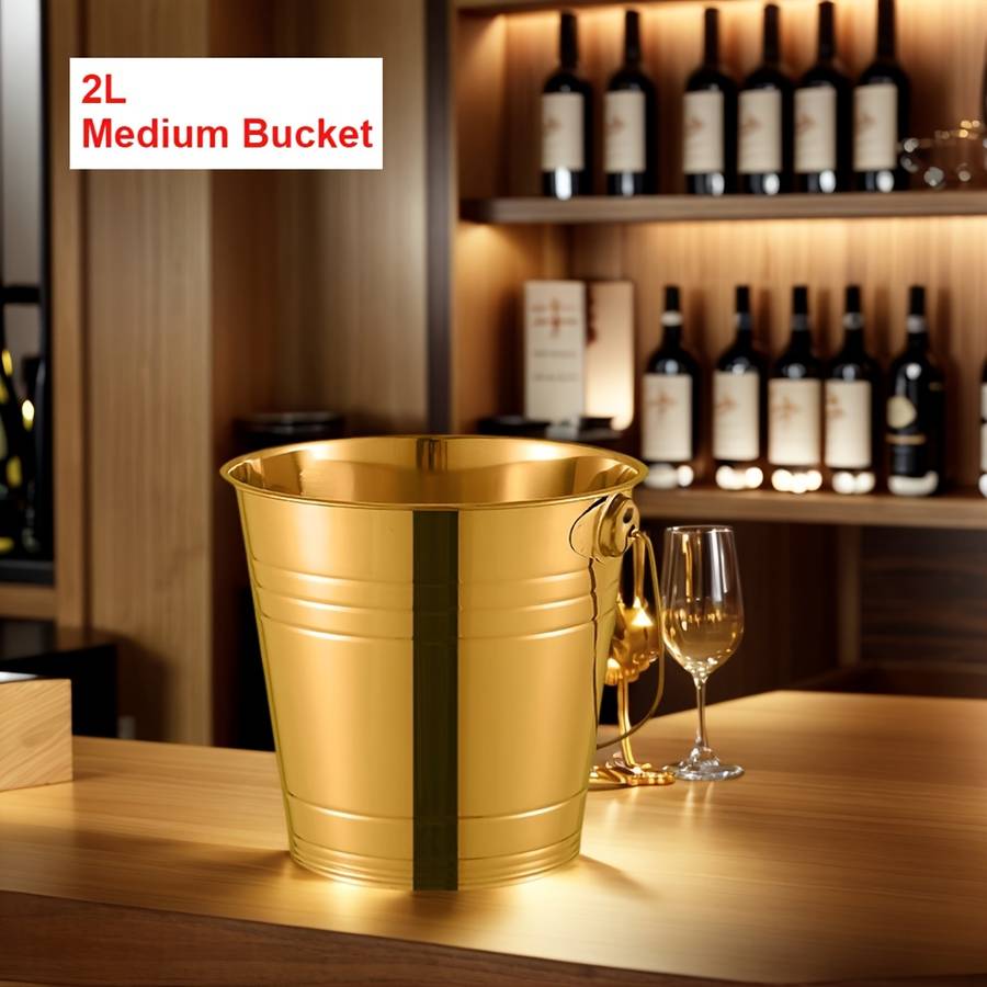 Ice Bucket Color Golden Color Model1.5L  Small Bucket