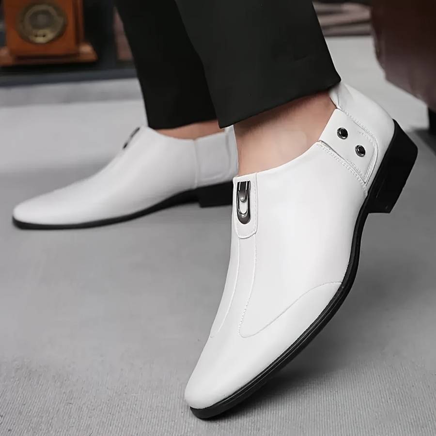 Mens Leather Shoes Color White Sizeuk 7