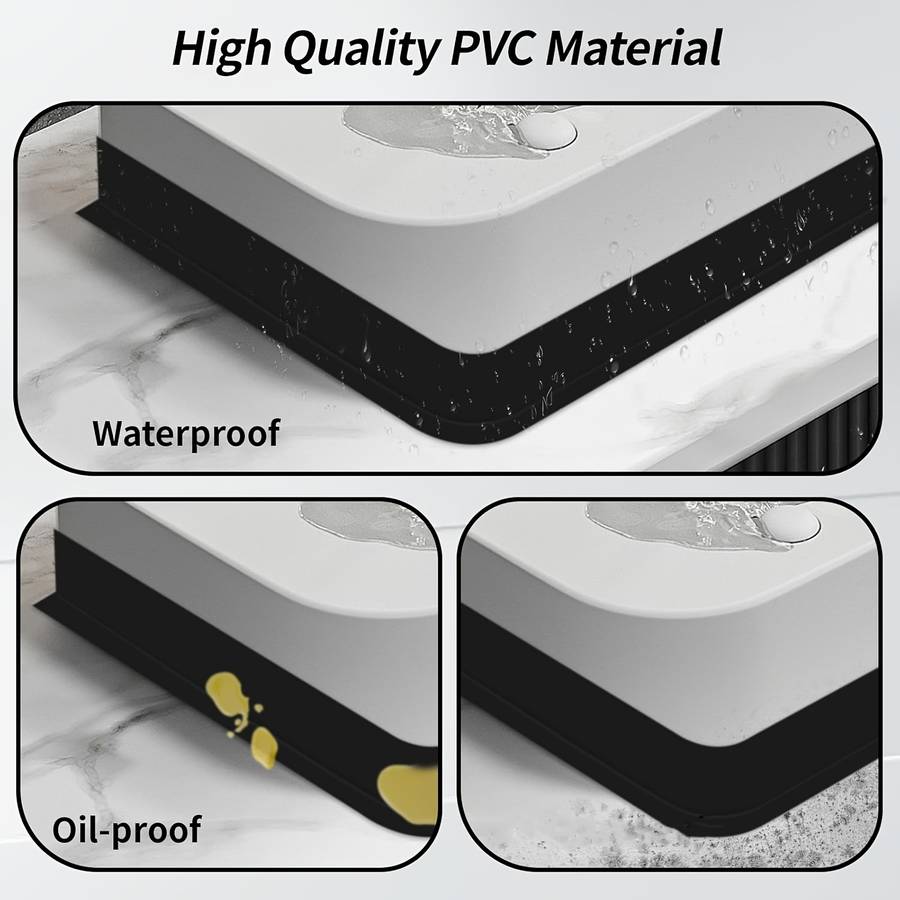 Skirting Board 6 Meters Long 50*20Mm White Pvc Selfadhesive Soft Kick Line 1 Yellow Scraper