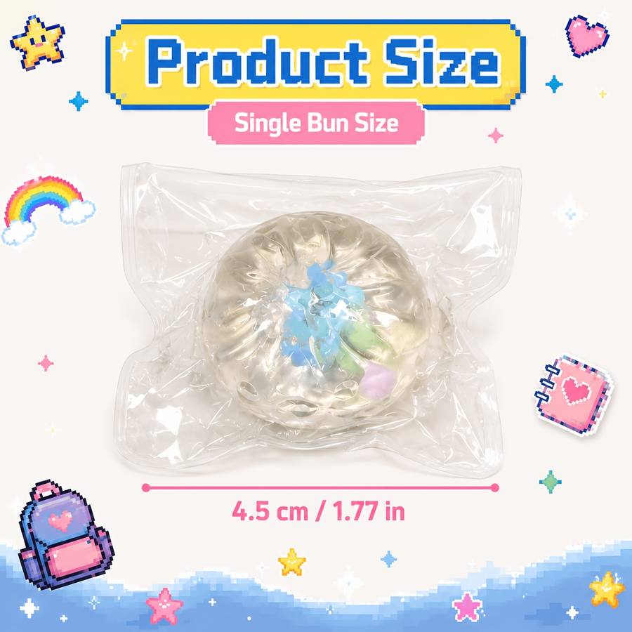 Squeezable Toys Style 2Pcs Candy Small Buns Items Random Style