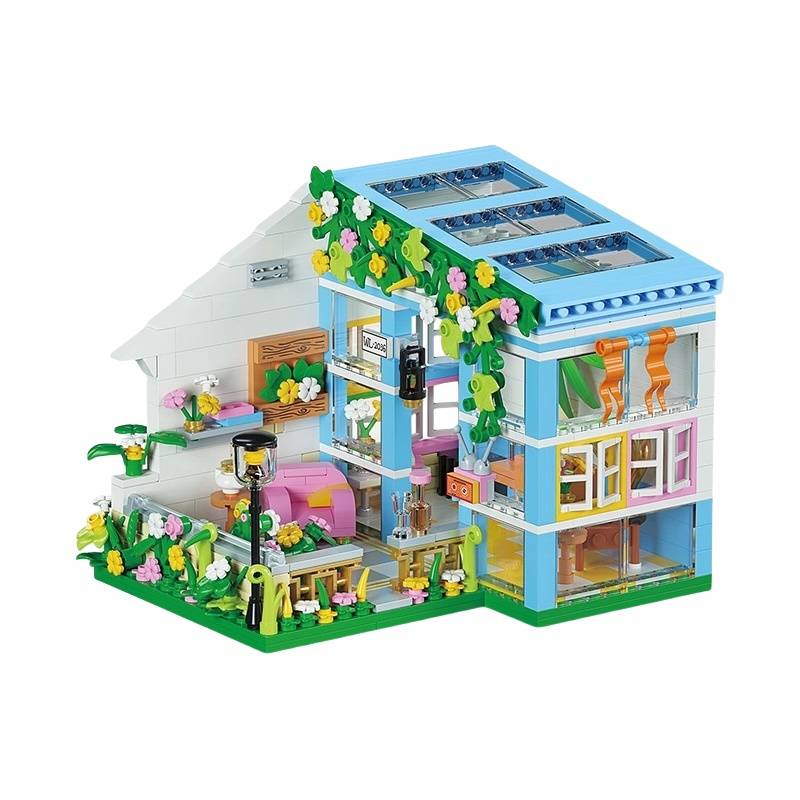 Building Toy Architectural Model Toy Set Model Sunshine Flower House