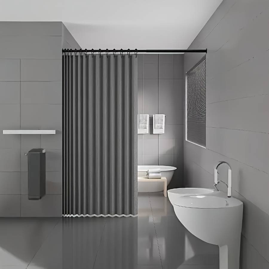 Waterproof Shower Curtain Color Beige Color Size 200200Cm78.778.7 In