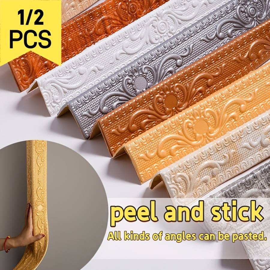 Skirting Board Golden Quantity One Roll Of 9.2 Meters