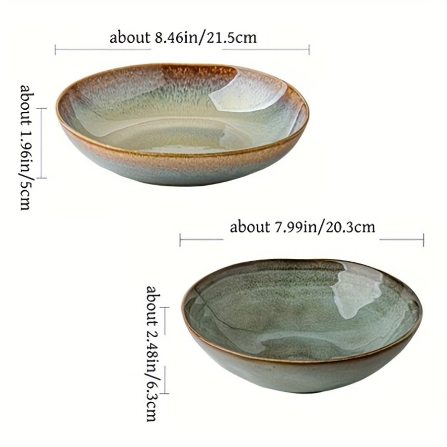 Bowl Model Poppy Green  Colored Flame Plate