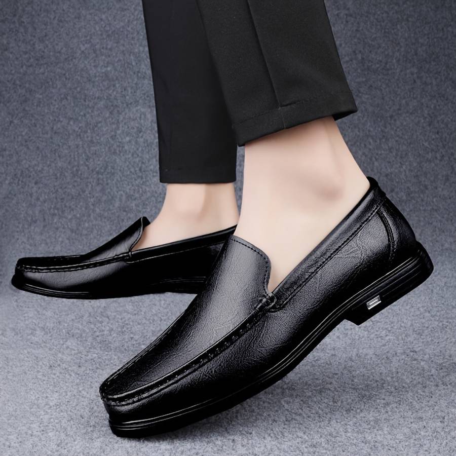 Mens Leather Shoes Color Black Sizeuk 8