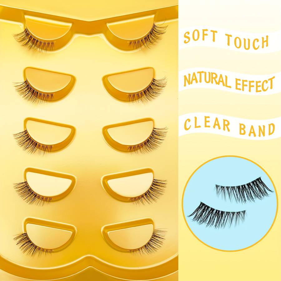 5 Pairs Natural Fluffy Individual Lashes Model Y B01 5 Pairs 10mm