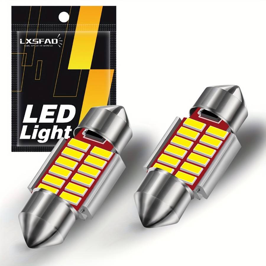Car Lights Items 2Pcs 16Smd 36Mm 6000K