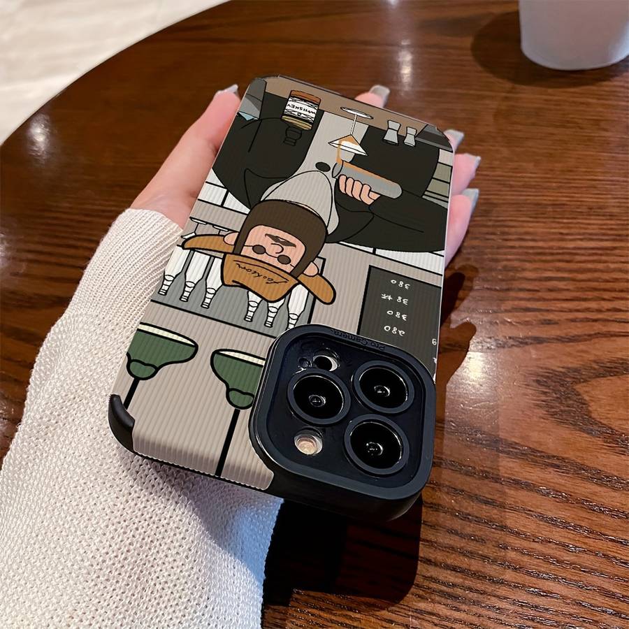 1Pc Mixed Color  For iPhone 7 8 The Bartender Pattern Phone Case