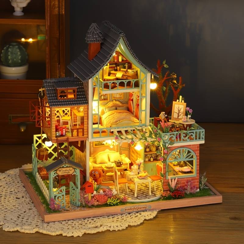 Building Toy Architectural Model Toy Set Style Jungle Secret