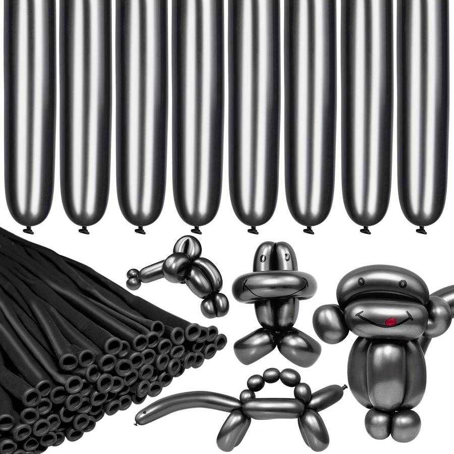 Balloon Items 32 Black Long Balloons