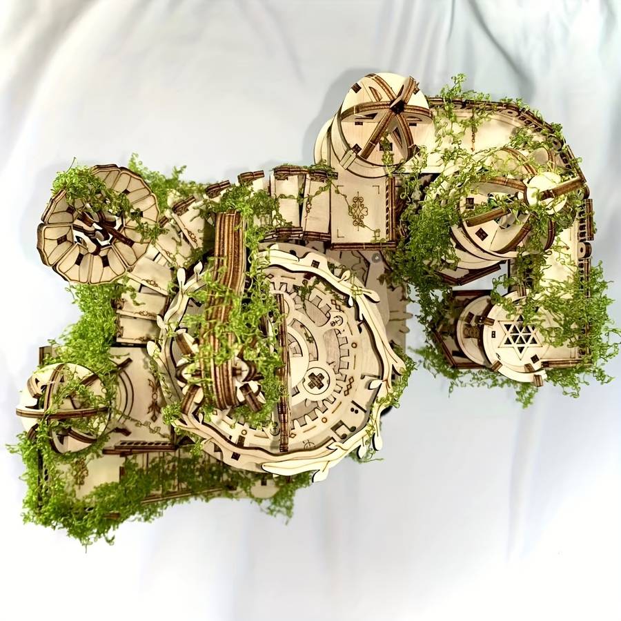 Building Toy Architectural Model Toy Set Items Green Moss Ruins