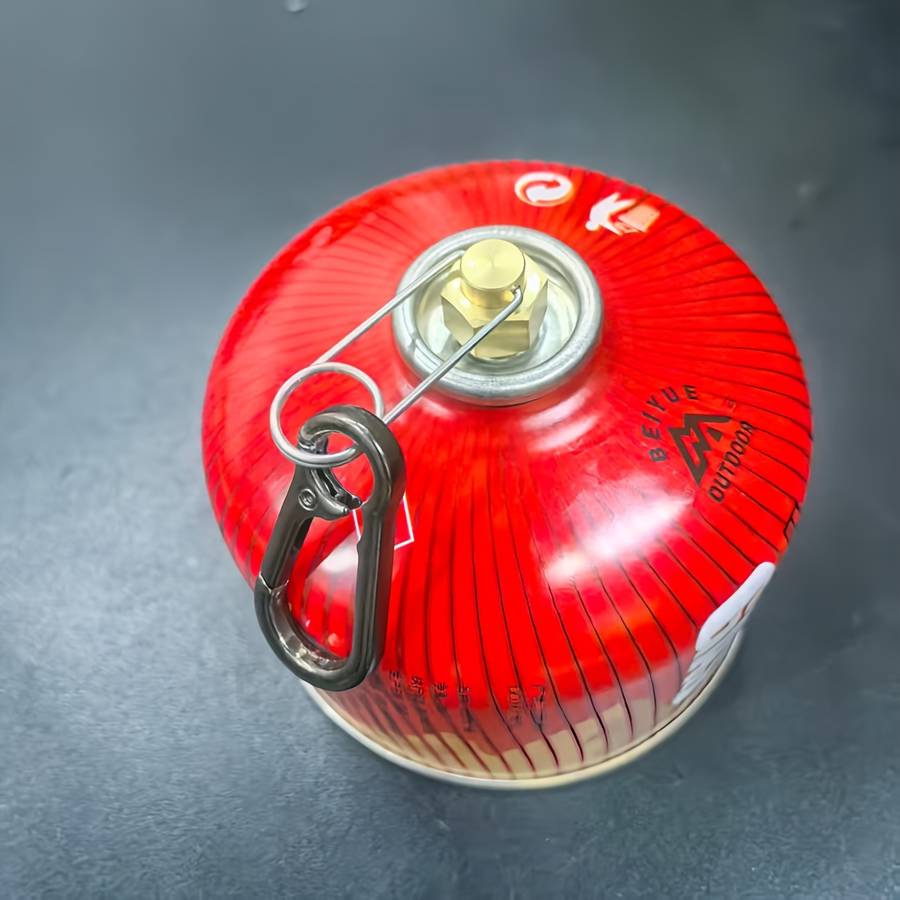 1 Outdoor Flat Gas Canister Protective Cover Hook Portable High Altitude Gas