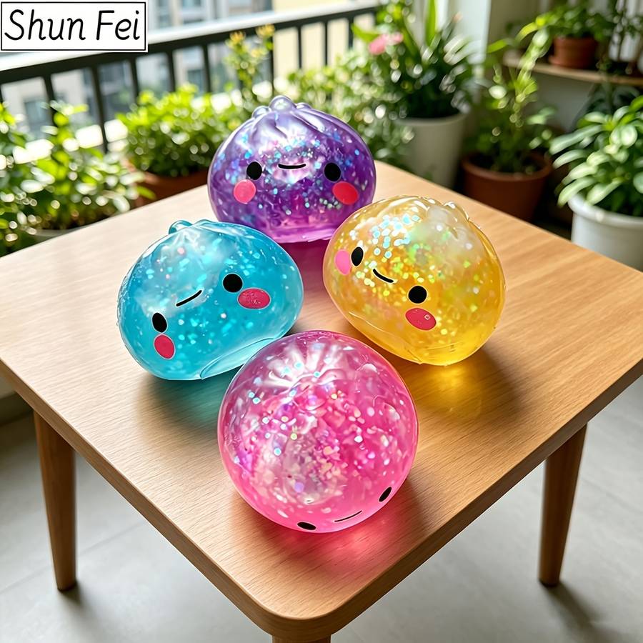 Squeezable Toys Style Summer Limited Edition Mini Steamed Buns Random Colors Quantity 9Pcs
