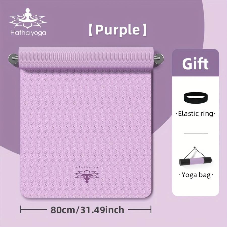 Yoga Mat Pink Logo Size 183Cm*80Cm*0.6Cm
