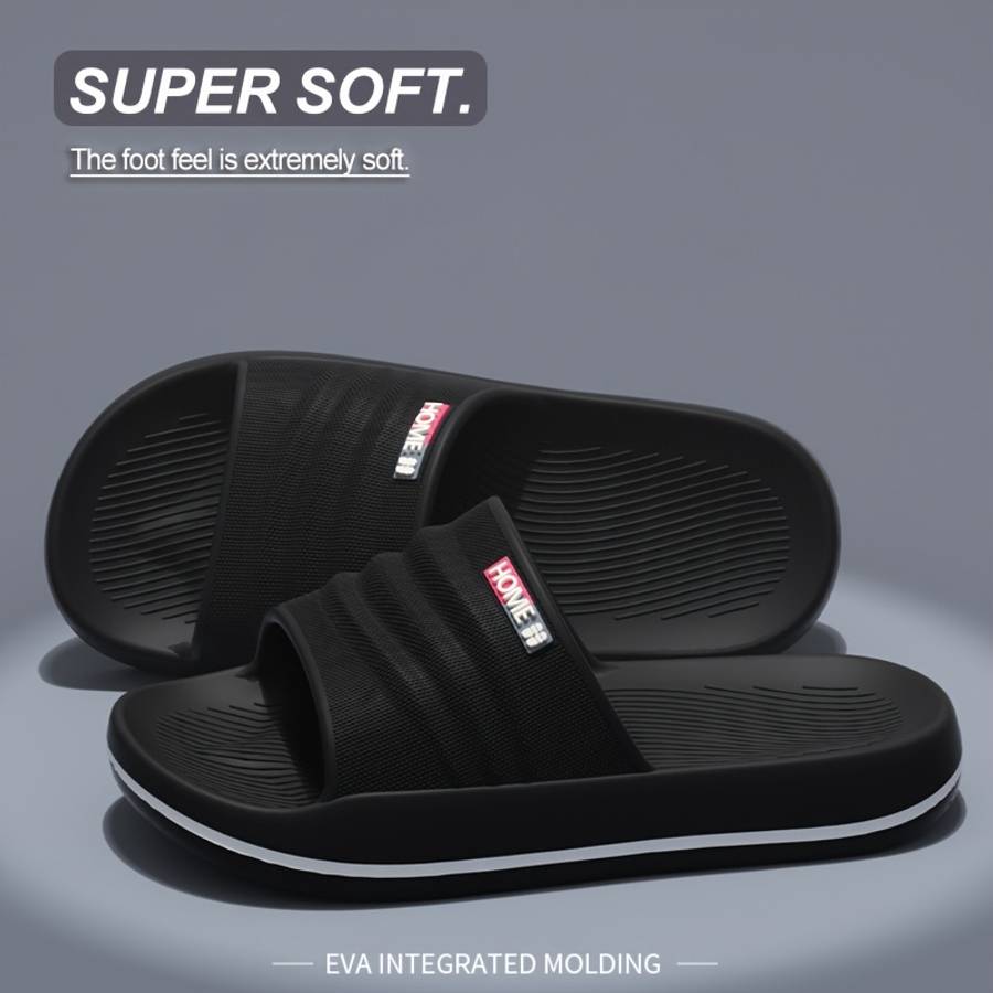 Men Slippers Summer Style Deep Blue Size Uk 5.5 To 6