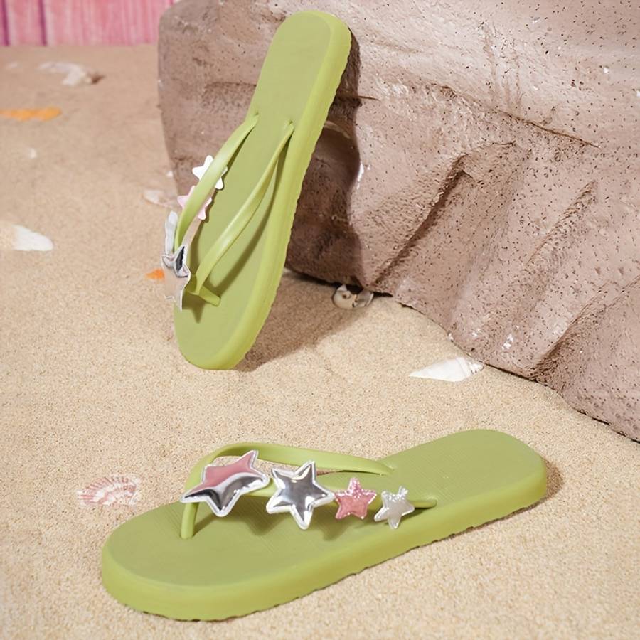 Ladies Summer Flip Flops Purple Uk 3