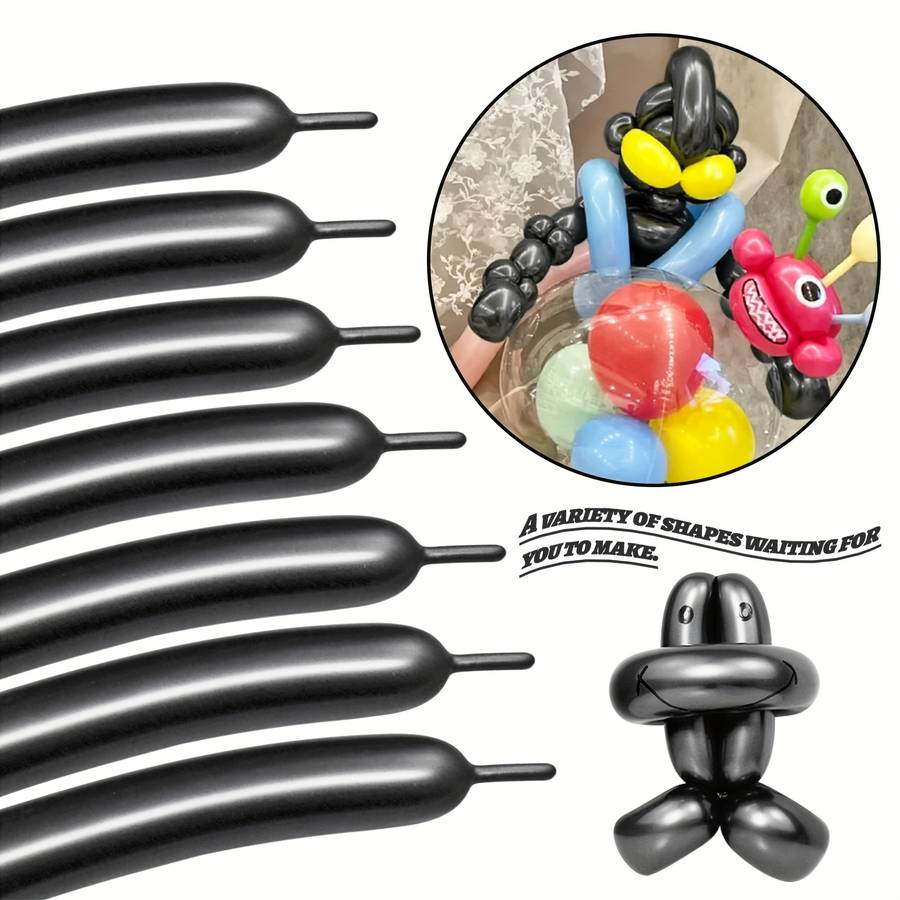 Balloon Items 32 Black Long Balloons