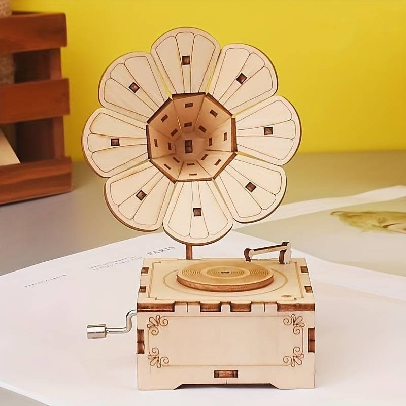 3D Puzzle Musical Instrument Model Style Phonograph