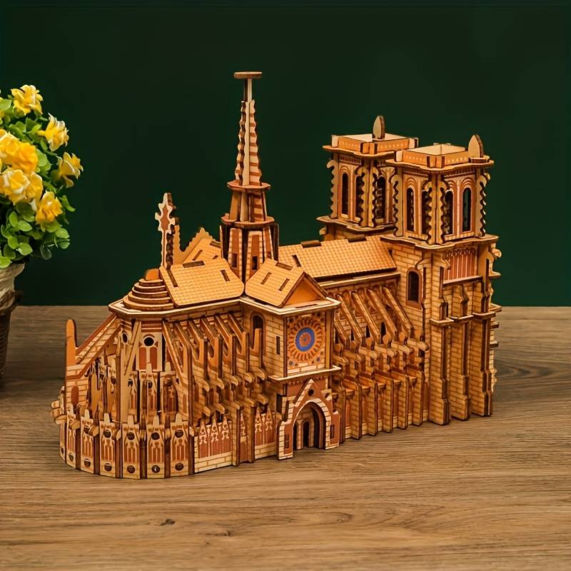 Building Toy Architectural Model Toy Set Style Notre Dame Bl