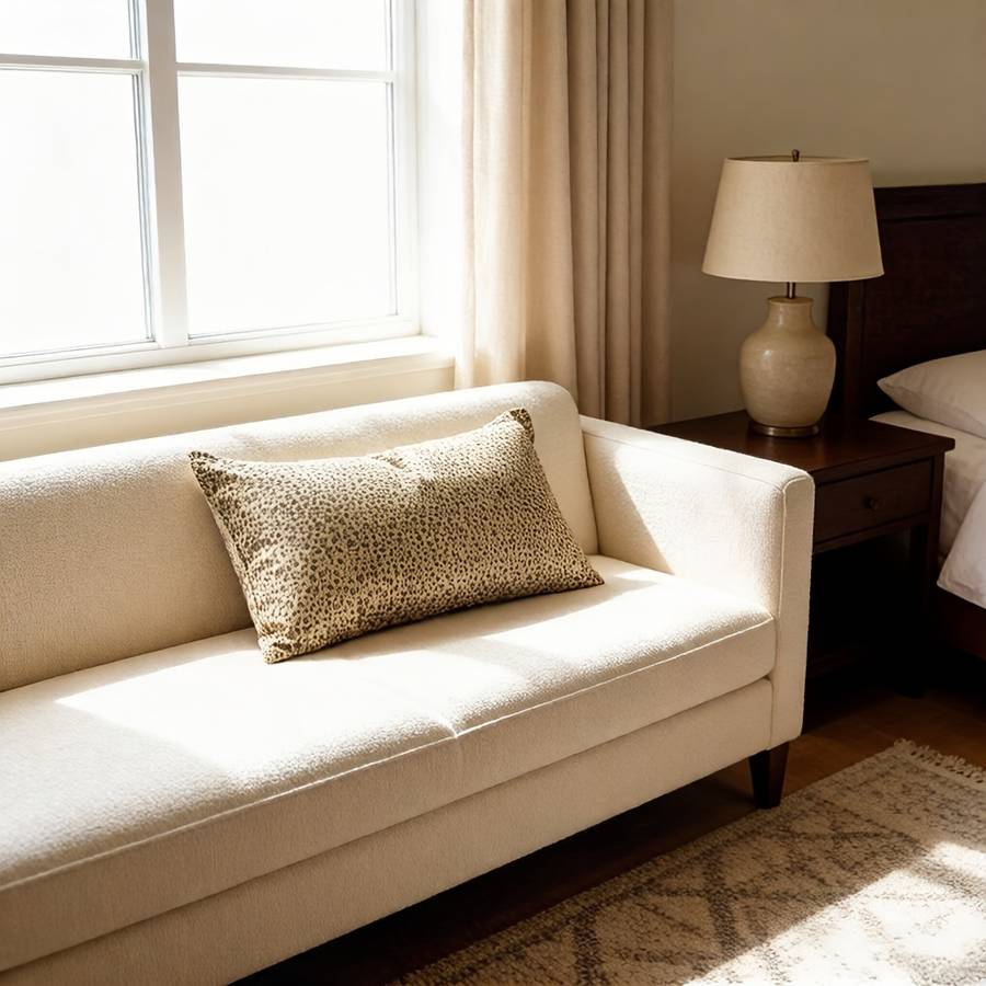 Satin Pillowcase Color Wheatcolored Leopard Print Size50Cm*66Cm