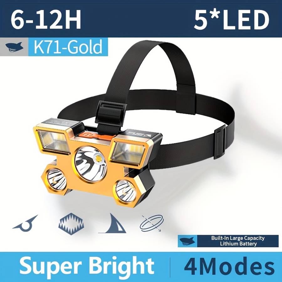 Portable Lamp Model K71B Golden