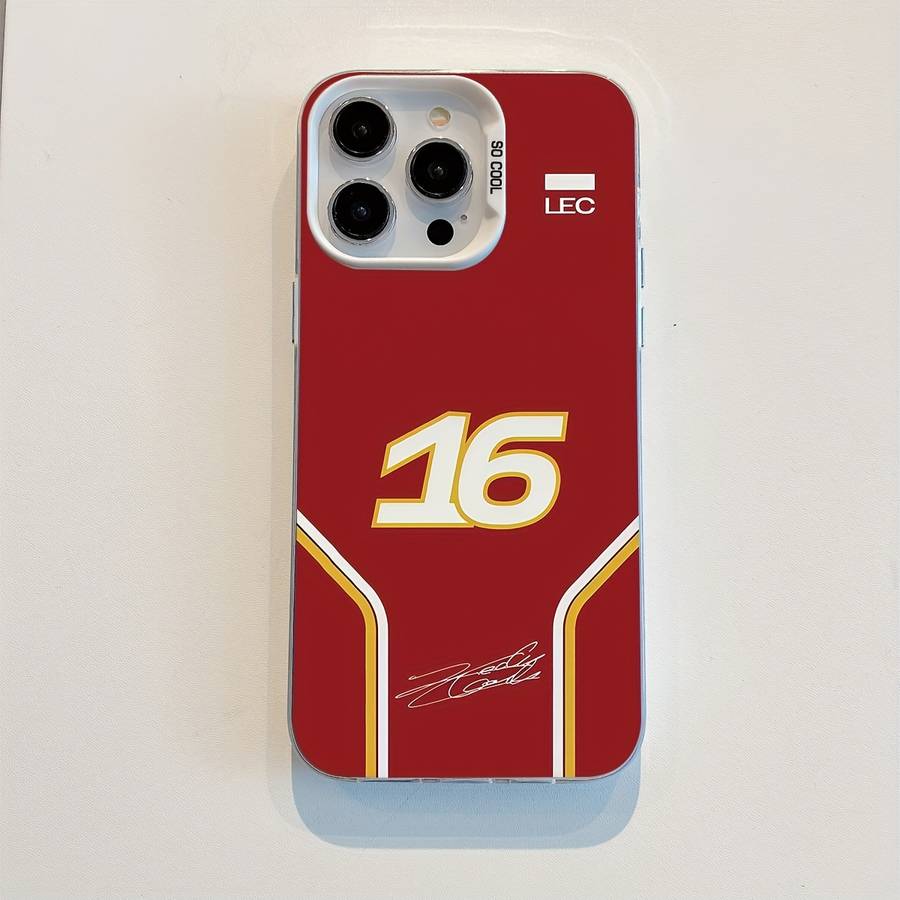 1Pc Mixed Color For iPhone 15 Pro Max Racing Driver No 16 Phone Case