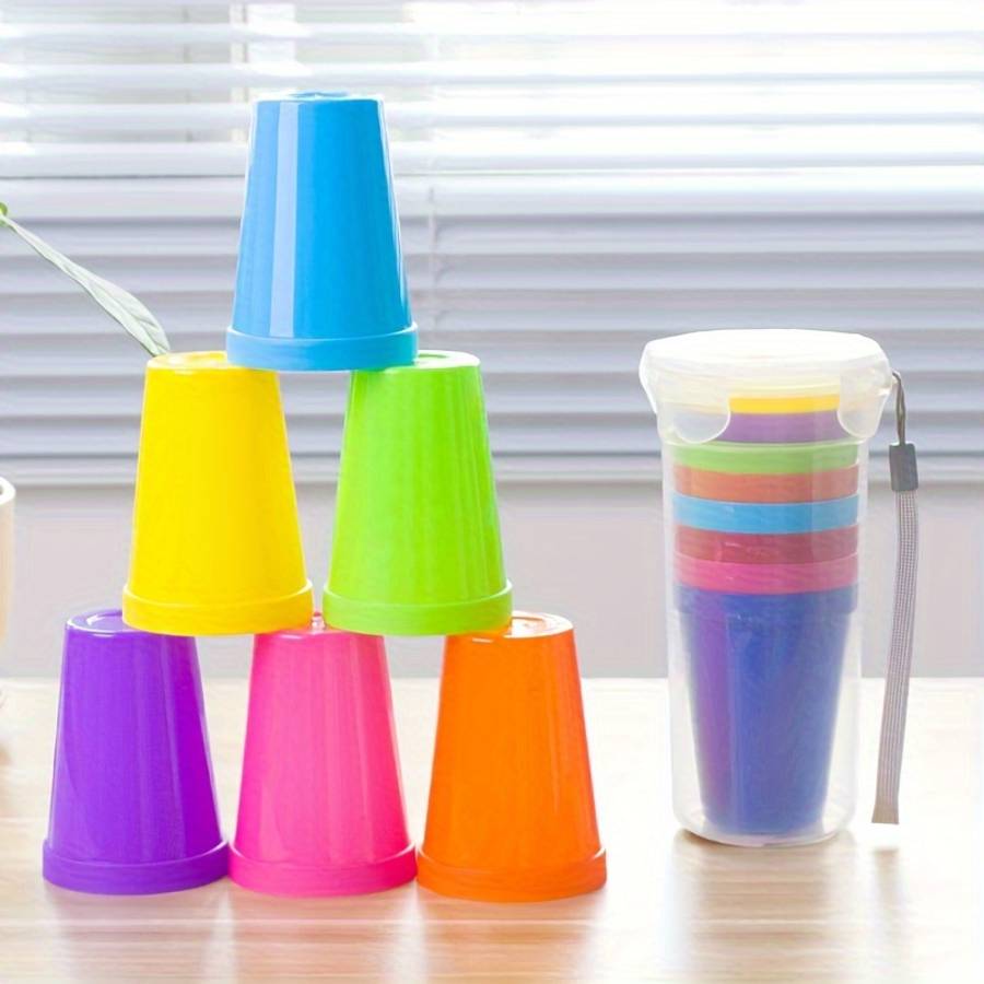 Water Cup Color 9Pcs Set Cups