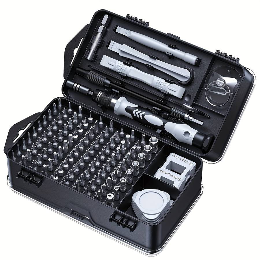 Screwdriver Bit Tool Set Color Black 132 In 1
