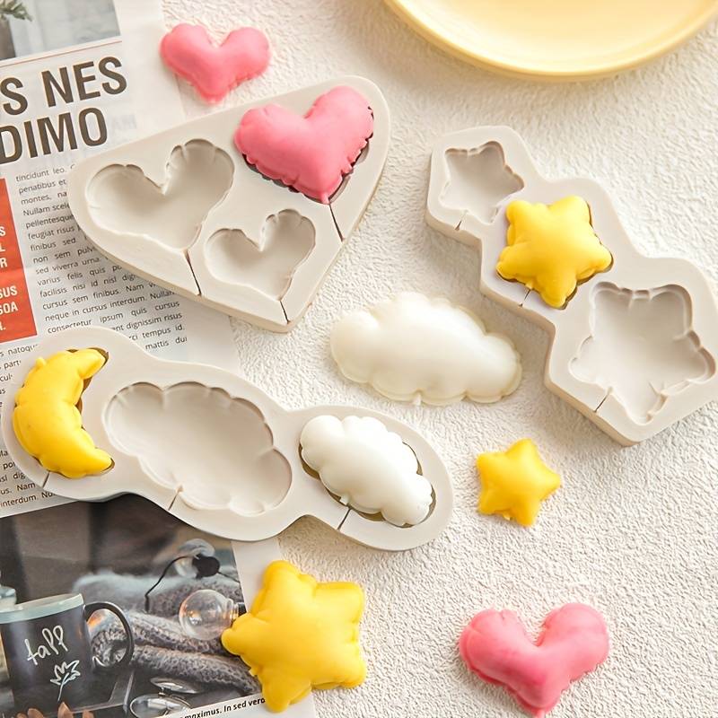 Suitable For Baking Molds Model Crease Star Silicone Mold