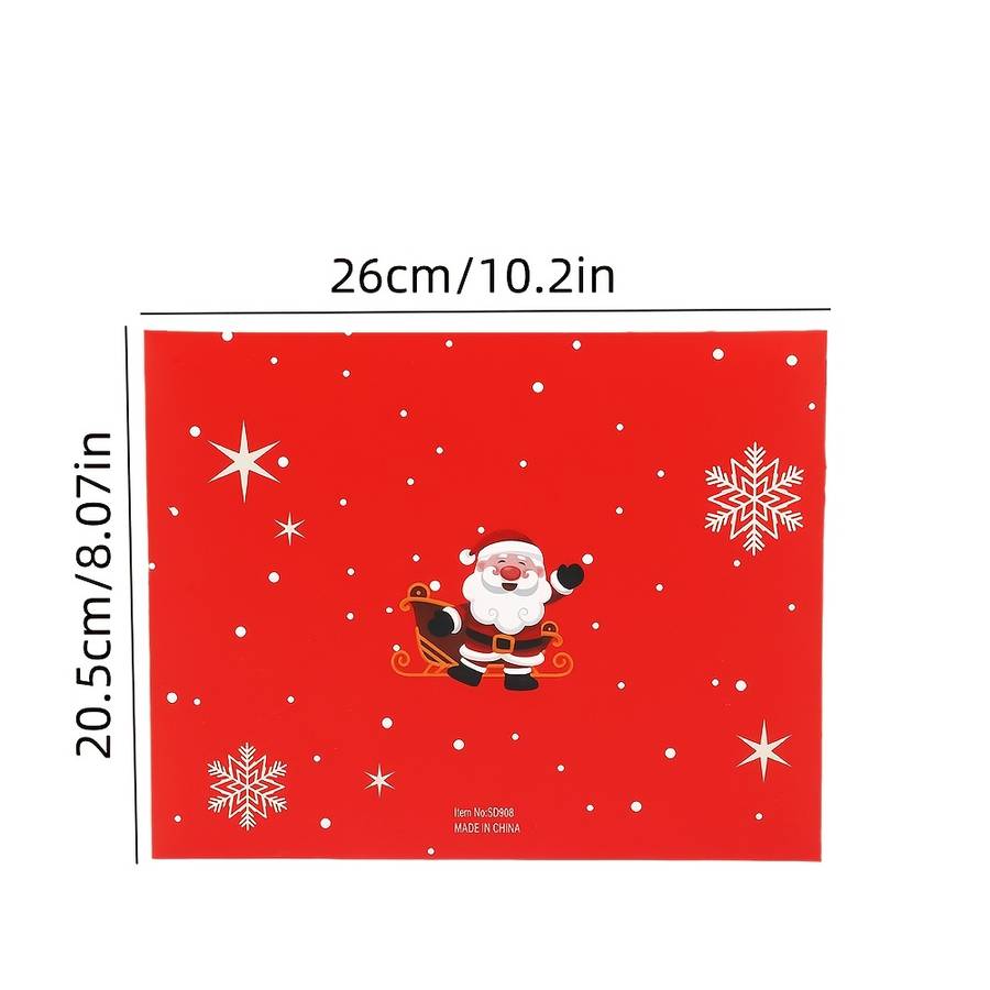 Christmas Gift Boxes Color Green -4Pcs