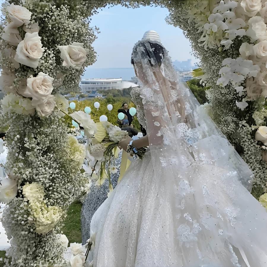 Wedding Supplies Color Forest Style Veil