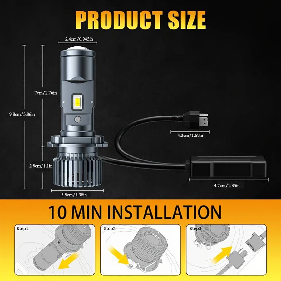 Car Lights Items 2Pcs Lefthand Drive