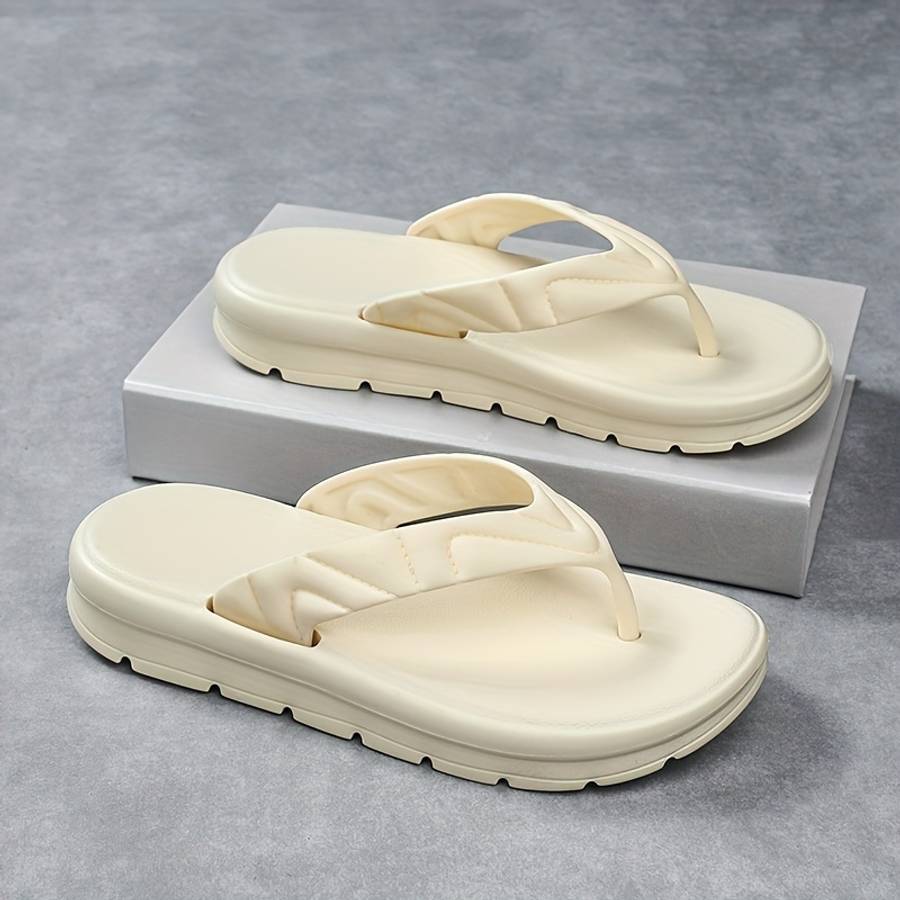Ladies Summer Flip Flops Khaki Uk 5 Big Kid