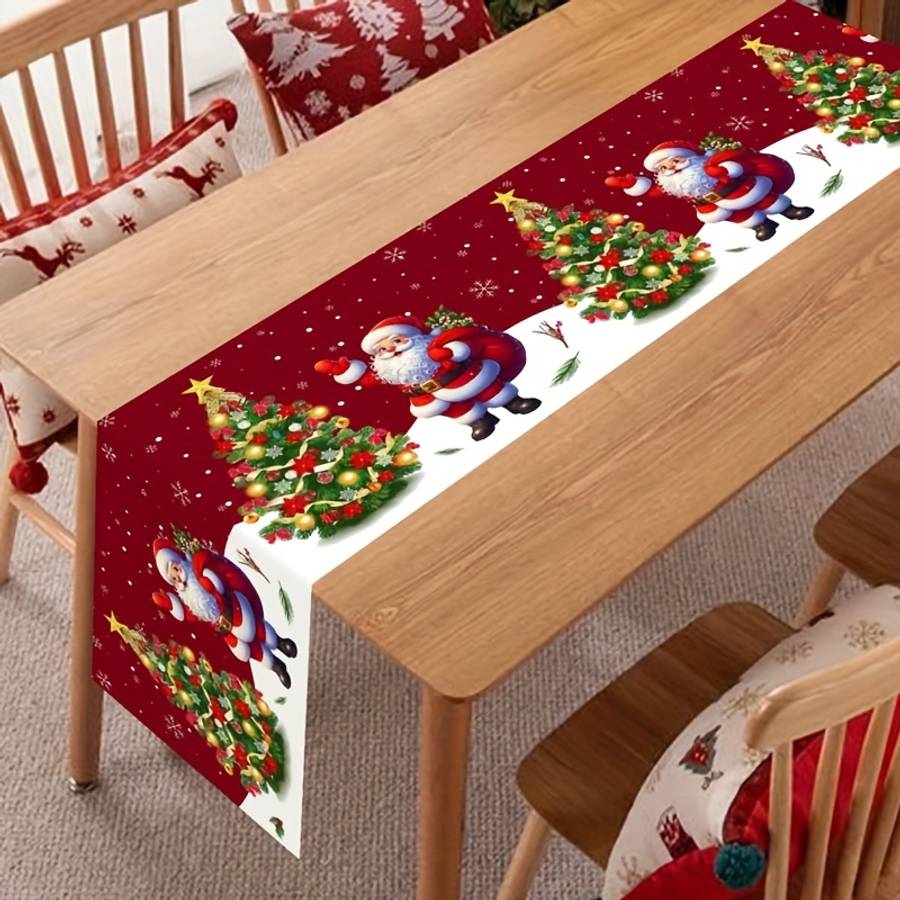 Christmas Tablecloth Size 180X35Cm