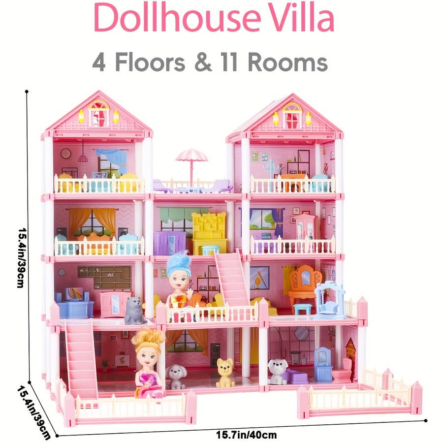 Toy Dolls color 1 Rooms Across 4 Stories
