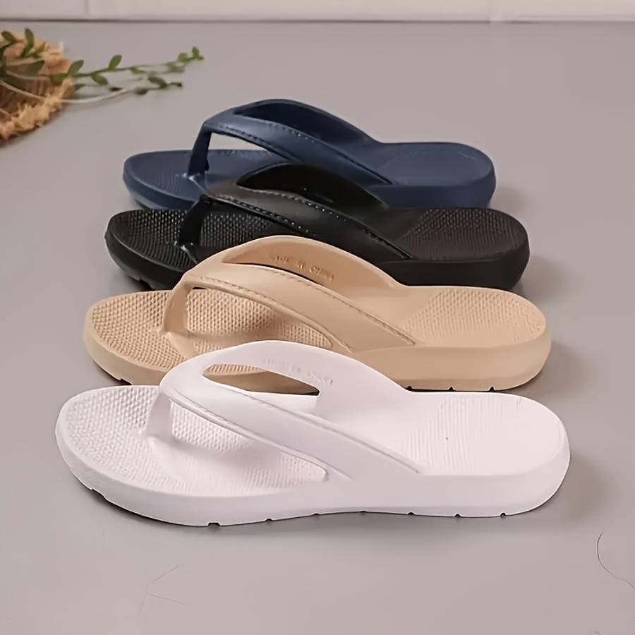 Ladies Summer Flip Flops Khaki Uk 8.5-9