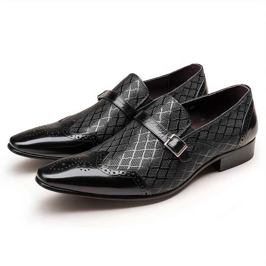 Mens Leather Shoes Color Black Sizeuk 8