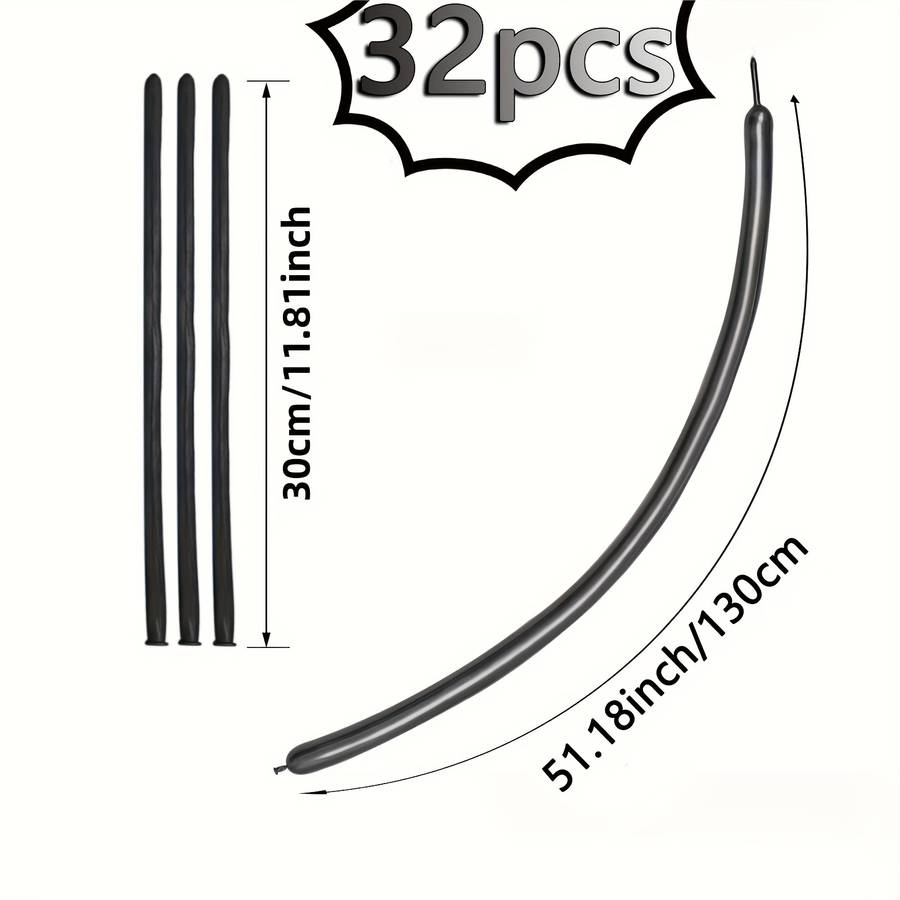 Balloon Items 32 Black Long Balloons