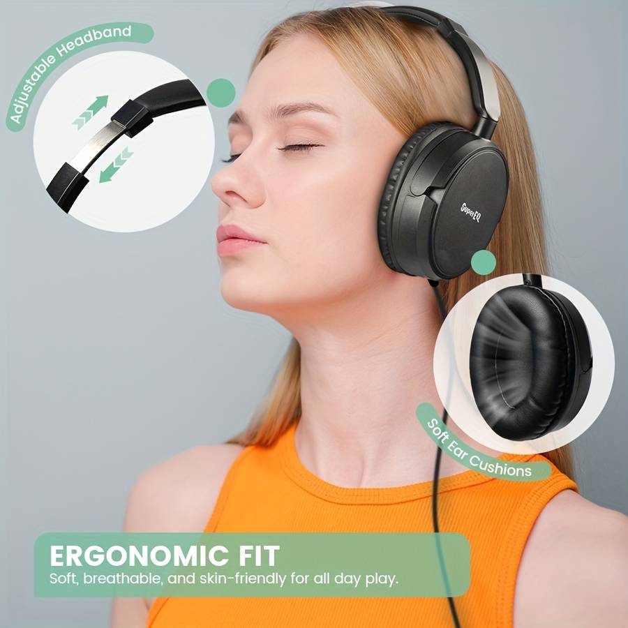 Wired Headphones Black