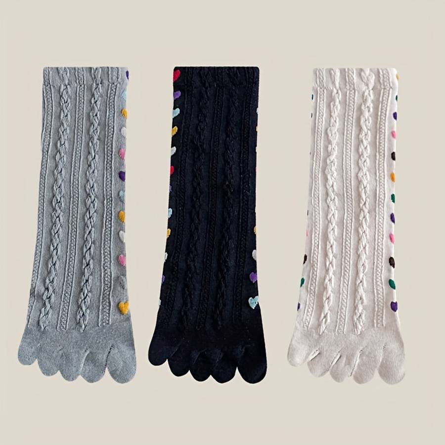 Women S Socks Color 1 Pair Each Of BlackBeigeGray Size Onesize