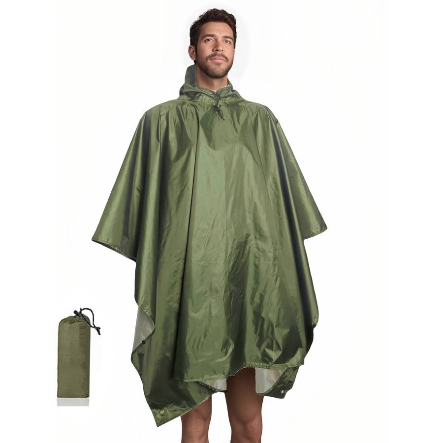 Raincoat Black 2Piece Set Storage Bag  Raincoat