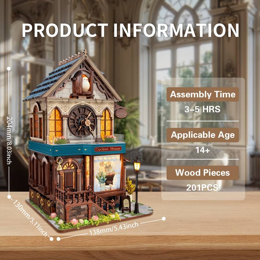 Building Toy Architectural Model Toy Set Model Little Cuckoo House  Sq 61