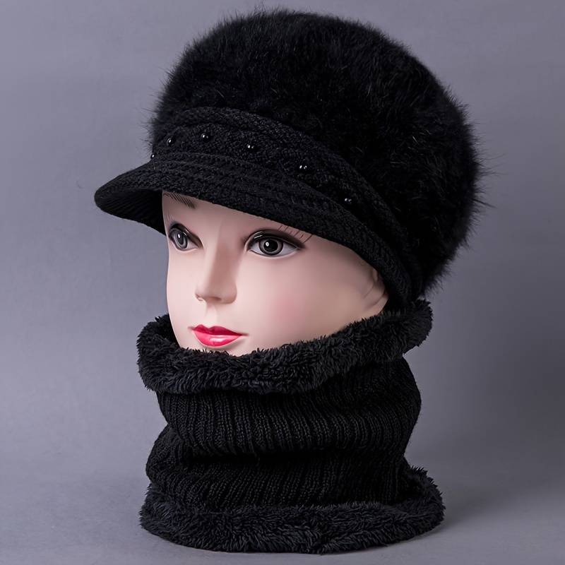 Winter Hat Color Single Cap Black