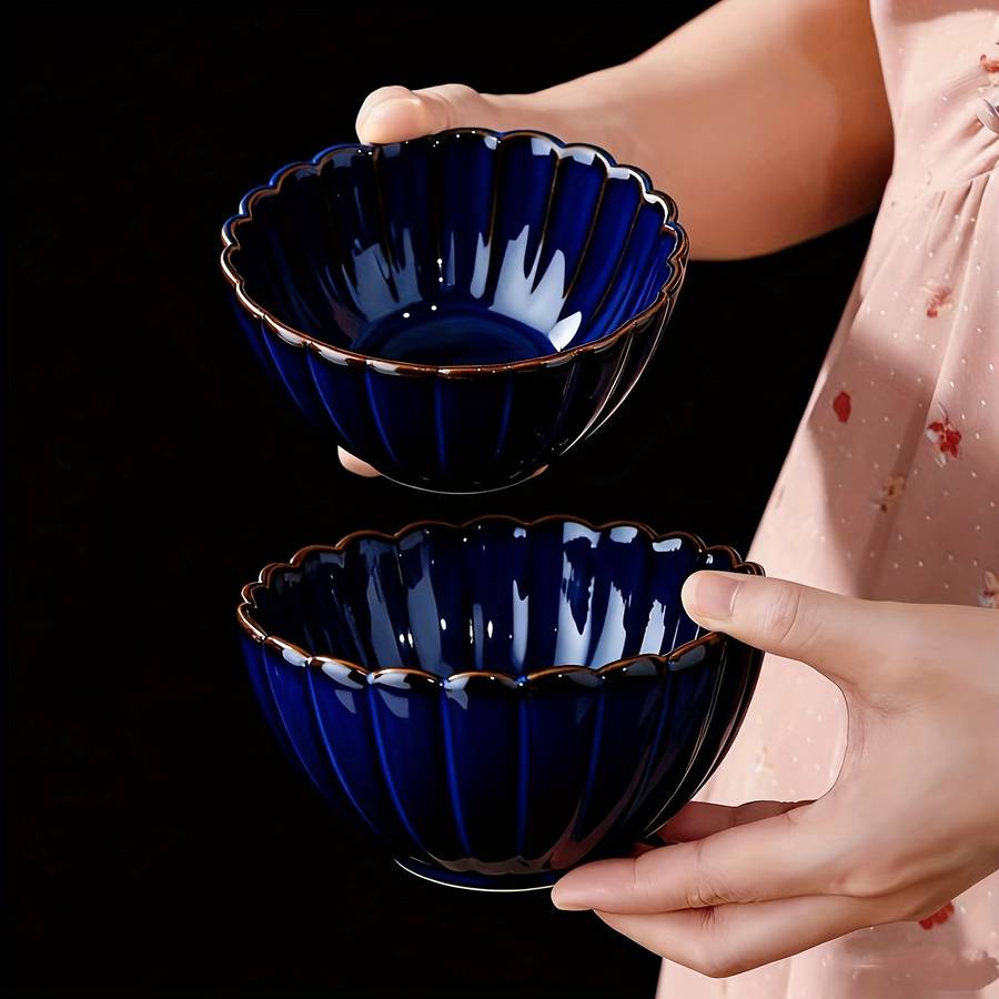 Bowl Color Upgraded Blue 6Inch Kiln Transformation Bowl